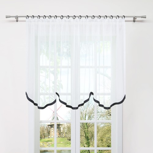 Voile bogenstore transparent - bogenstore,