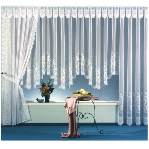Store gardine jacquard weiß - gardine,